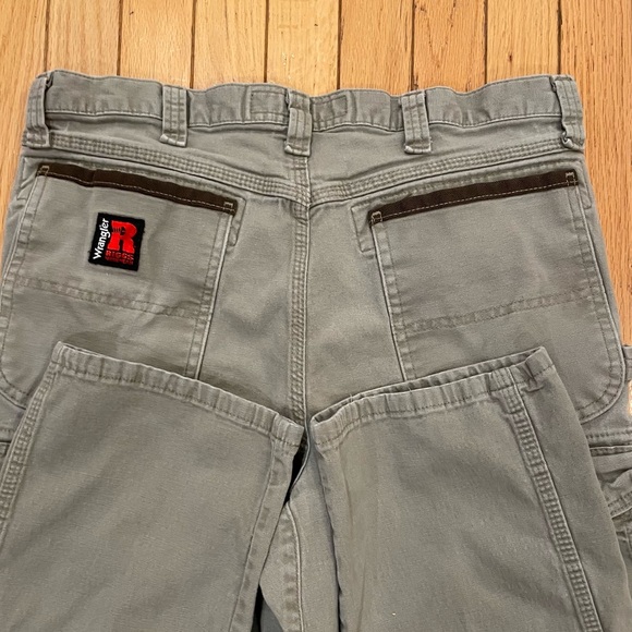 Wrangler Riggs Workwear Pants Men's 34 x 32 Khaki Carpenter Ripstop Carpenter - Picture 6 of 8
